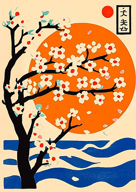 Cherry Blossom Sunset