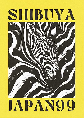 Shibuya Zebra Print