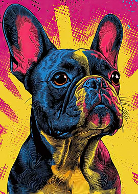 French Bulldog Pop Art