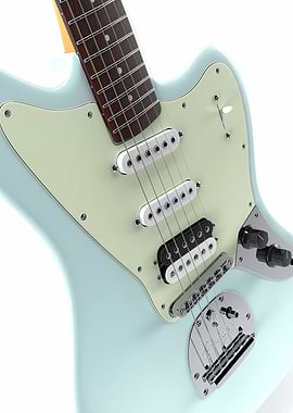 Fender Jaguar Blue Electric Guitar