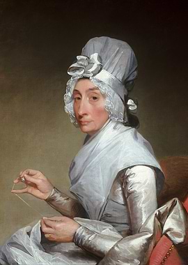 Portrait of a Woman Sewing