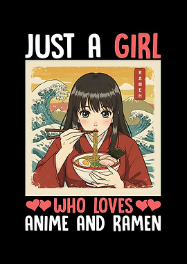 Anime Girl Ramen Lover