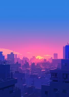 Cityscape Sunset