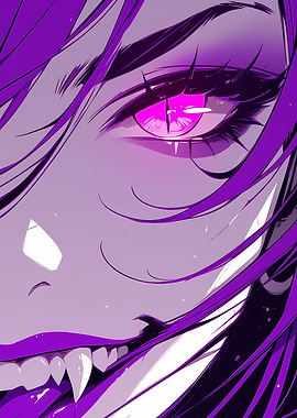 Purple Anime Eye