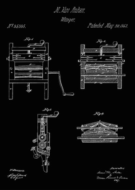 Antique Wringer Patent