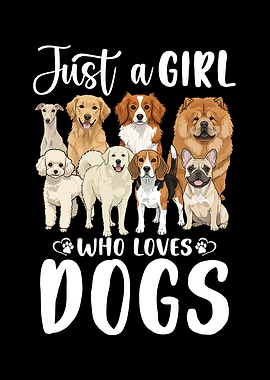 Dog Lover Girl Graphic