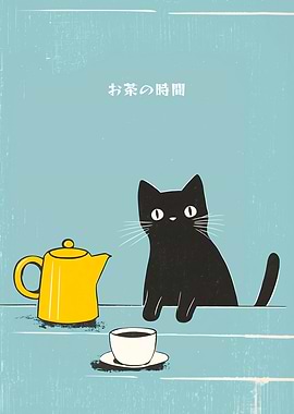 Cat Tea Time