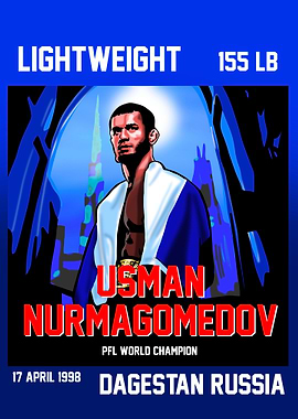 Usman Nurmagomedov MMA Poster