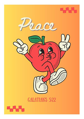 Peace Apple Illustration