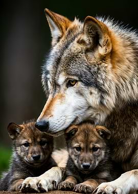 Wolf Family Portrait