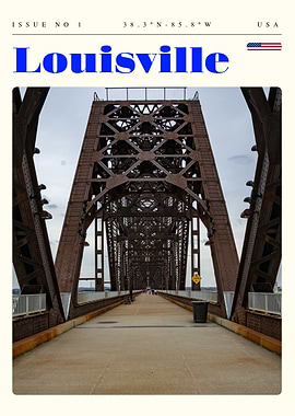 Louisville Kentucky Travel Art Poster