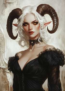 Demon Woman Portrait
