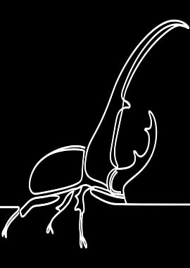 Beetle Line Art