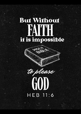 Faith Quote with Bible