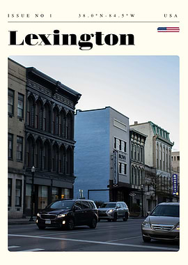 Lexington Kentucky Travel Art Poster