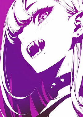 Vampire Girl Anime Art