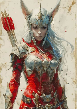 Female Warrior with Bow