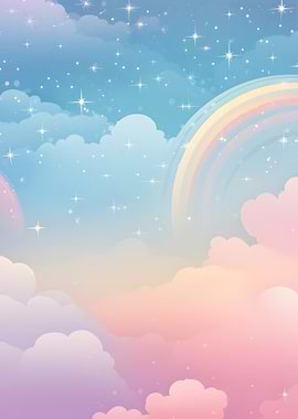 Pastel Rainbow Sky
