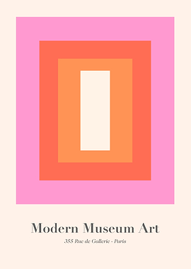 Modern Museum Art Poster