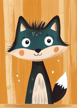 Cute Cartoon Fox