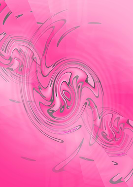 Abstract Pink Swirls Twisted Pattern