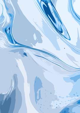 Abstract Blue Swirls