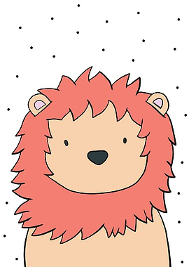 Cute Cartoon Lion