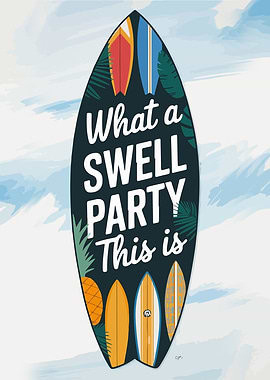 Surf Party Graphic