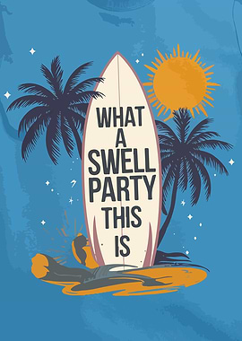 Surf Party Graphic
