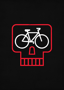Skull Bicycle Cyclist