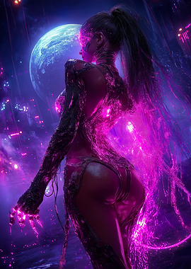 Cyberpunk Female Warrior