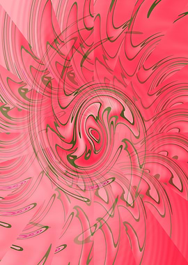 Abstract Red an Pink Swirling Twisted Pattern