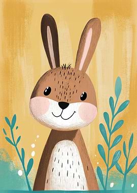 Cute Bunny Illustration