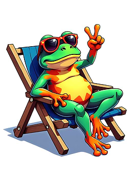Chill Frog in Sunglasses
