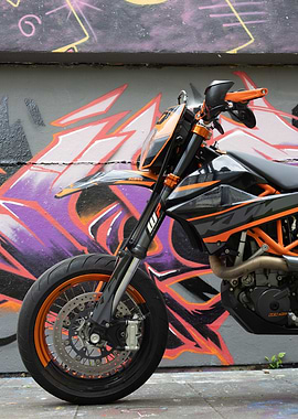 KTM Supermoto Motorcycle