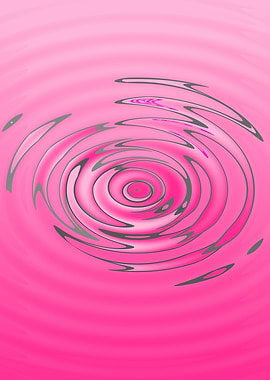 Pink Swirl Twisted Abstract Design Pattern