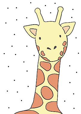 Cute Cartoon Giraffe