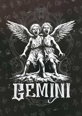 Gemini Angel Illustration