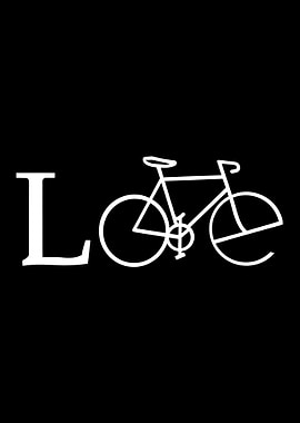 Love Bike Design' Poster, picture, metal print, paint by tukang