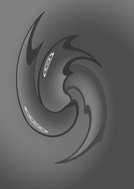 Abstract Grey Swirl Twisted Design Pattern