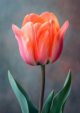 Single Pink Tulip