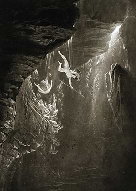 Falling Figures in a Gorge