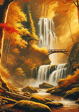 Autumn Waterfall