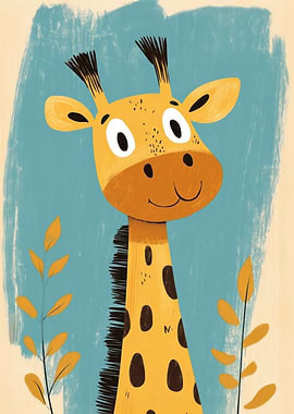 Cute Giraffe Illustration