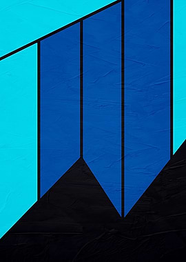 Blue Abstract Geometric Design