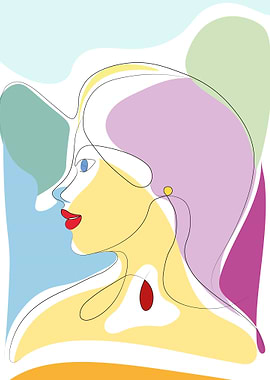Abstract Woman Portrait