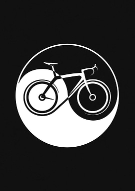 Yin Yang Bicycle Cyclist bike trail outdoor cycling