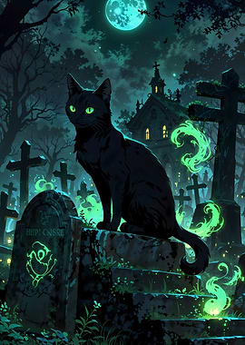 Netherworld Guardian: The Cemetery Cat