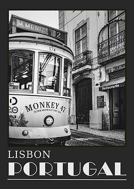 Lisbon Photo Travel Poster