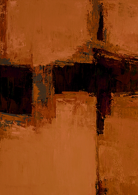 Abstract Brown Painting